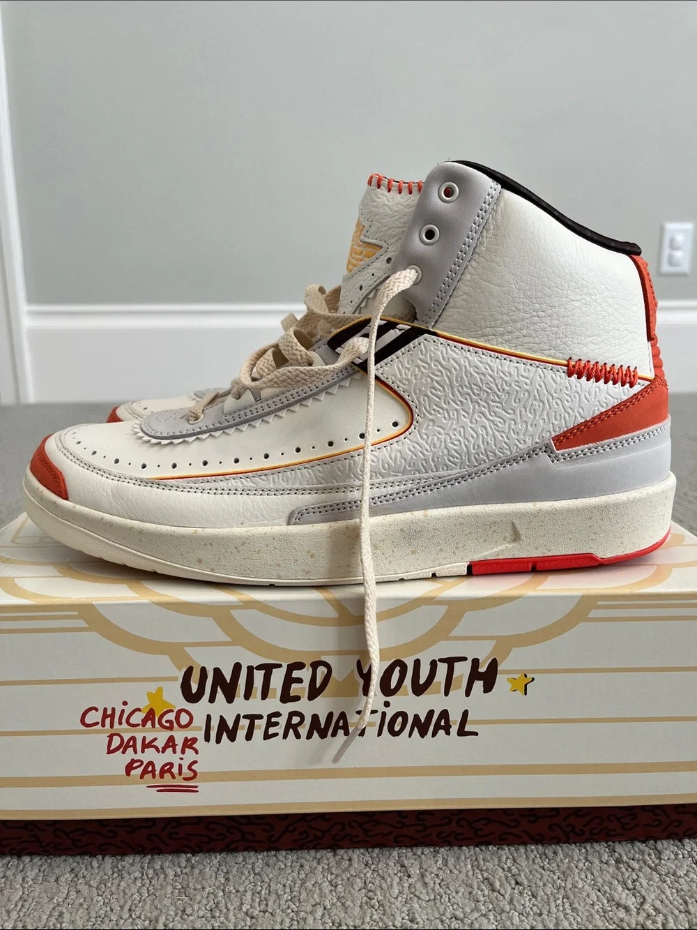 Men’s Jordan 2 Retro Maison Chateau Rouge High Tops